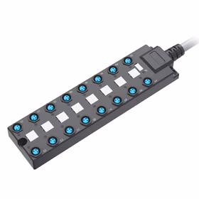 胜蓝SiRON M8引线式16位分线盒，拖链柔性线长3米,NPN接法;   H427-816-3000T