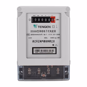 天正电气  DDS686系列DD型单相液晶电能表；DDS686 220V 15(60)A 1级液晶红外485