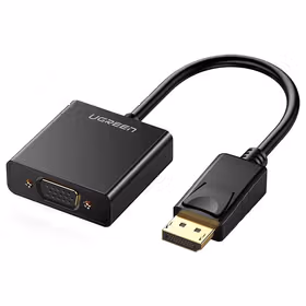 绿联(UGREEN) DP转VGA母转换器黑色 镀金头不带音频分辨率:1920*1080彩盒包装；20415