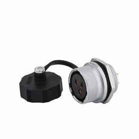 威浦 WS16型3孔后螺母插座；WS16K3ZM，（插座带护盖）