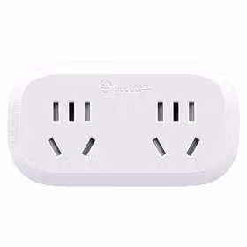 公牛 一转二转换插头 插座电源转换器一字型 2位无开关 10A 250V；GN-903