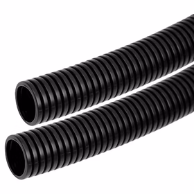 惠象 PP阻燃波纹管；外径31.5mm，内径26.0mm，黑色，闭口，50米/卷；HX-PP-AD31.5-BK-C-50M