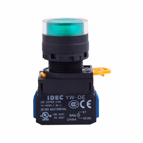 和泉 按钮开关,绿色；YW1L-AF2E11QM3G