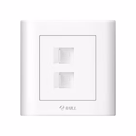 公牛 二位电脑插座；G32T222 白色