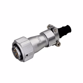 威浦 WY20型7针直式双压板电缆插头；WY20J7TI