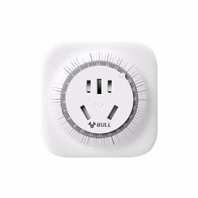 公牛 大功率机械式定时器五孔插头插座转换器 24小时循环 10A 250V；GND-2D