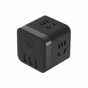 公牛 无线魔方插座转换器 3位五孔带3位USB；GN-U303WH 无线 黑色