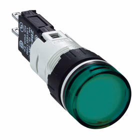 施耐德电气 圆形绿色(LED12～24V) 16mm指示灯；XB6AV3BB