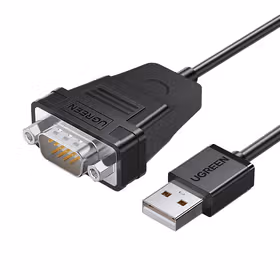 绿联UGREEN USB2.0 转DB9 单口带螺母 30989 1米/根