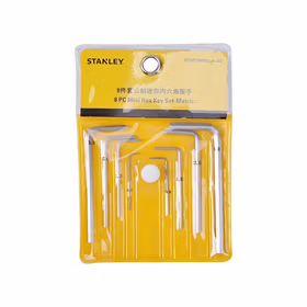 史丹利 8件套公制迷你内六角扳手0.7-4mm；STMT94553-8