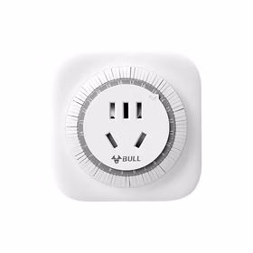 公牛 机械式定时器五孔插头插座转换器 24小时循环 10A 250V；GND-2