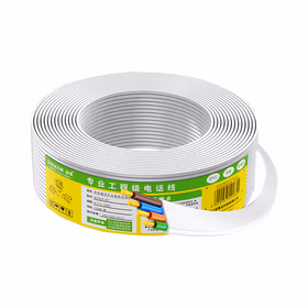 山泽(SAMZHE) M100A-4C4芯多股无氧铜电话线100米/卷扁线