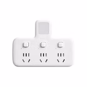 公牛 一转三转换插头带LED灯 插座电源转换器品字型 3位分控 10A 250V ；GN-96033Y