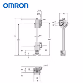 欧姆龙 光电传感器附件,安装支架；E39-L93H