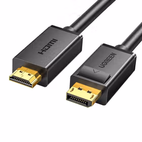 绿联(UGREEN) DP转HDMI公对公线 黑色线规:28AWG OD7.3MM分辨率:3840*2160 30Hz1.5米:铝箔袋包装；10239