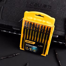 得力 6.3mm抗冲击双头旋具头S2   PH2x65mm(小头)；DL252202X