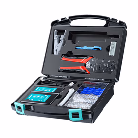 山泽(SAMZHE) 网络工具套装工具包 网线钳测试仪剥线刀打线刀水晶头扎带护套 工程级多功能压线钳XP-120