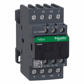 施耐德电气 国产TeSys D系列四极接触器,25A,24V,50/60Hz；LC1D258B7C
