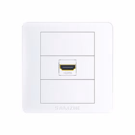 山泽(SAMZHE) SZ-HDMI01 HDMI插座面板免焊接插座 直通母对母 86型