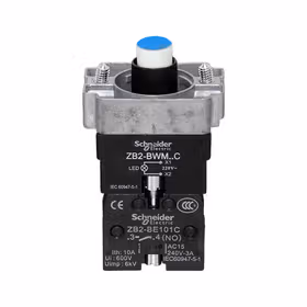 施耐德电气 国产 XB2B系列带LED灯带触点基座；ZB2BWM61C