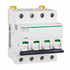 施耐德电气 小型断路器；iC65H 4P D25A