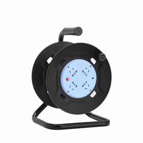 公牛 移动卷线盘接线盘线缆盘带过热保护拖线板插排接线板 4位五孔 无线空盘 10A 250V；GN-8030 无线