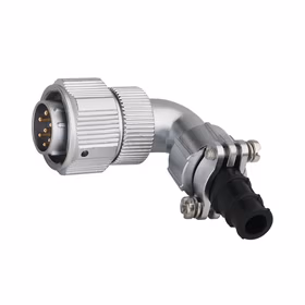 威浦 WY16型7针弯式双压板电缆插头；WY16J7TV