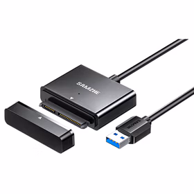 山泽(SAMZHE) YQX-03H USB3.0转SATA转换器 2.5/3.5寸硬盘数据线/易驱线 黑色0.5米