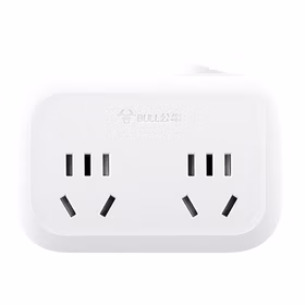 公牛 一转二转换插头 插座电源转换器一字型 2位总控 10A 250V；GN-932K