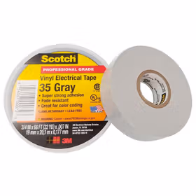 3M 35#特优型电气绝缘胶带,19mmX20m,灰色；80610834063