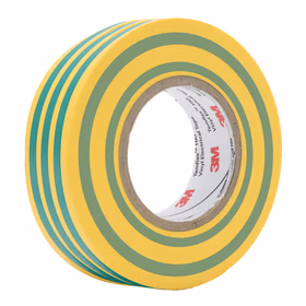 3M 160PVC电气绝缘胶带,黄绿色 18MMX20M,10卷/筒（1600升级款）