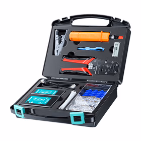 山泽(SAMZHE) 网络工具套装工具包 网线钳测试仪剥线刀打线刀水晶头扎带护套 工程级多功能压线钳 SZ-110