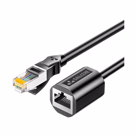 山泽(SAMZHE) 605YC网线延长线RJ45电脑网络宽带延长接头6类无氧铜公对母连接线网络连接器0.5米