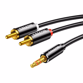 山泽(SAMZHE) YPR-15 3.5mm音频线转一分二莲花公头1.5米