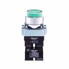 德力西电气 按钮开关；LAY5s-BW3绿AC.DC 24V 1NO(标准型带灯平钮)