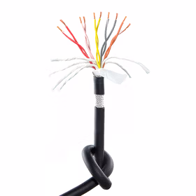 惠象 HX-TRVVPS拖链电缆 对绞带屏蔽型 500万次 300V 16PX0.12mm 护套黑色 100米/卷