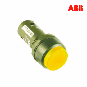 ABB CP4凸头自锁型按钮(带灯型),黄色；CP4-13Y-10