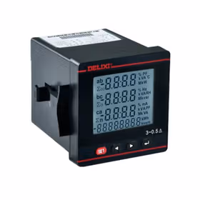德力西电气 数显式电测量仪表；PD606L-72P3Y 450V 5A 电压+电流+有功电能