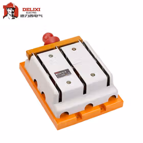德力西电气 双投刀形转换隔离器；HS11-200/38 胶 平板 带保护罩