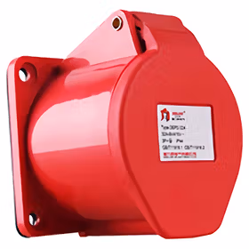 德力西电气 工业用暗装插座；DEP2-324 32A 4芯 415V