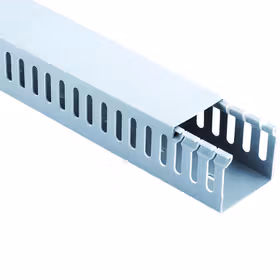 德力西电气 配线槽；80&times;30密齿 银灰正料2米（30根/箱）