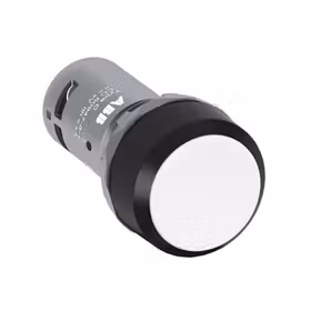 ABB CP1平头复位型按钮（不带灯型）,白色；CP1-10W-01