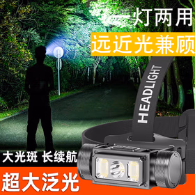 DAINING高亮聚泛光头灯快充夜跑维修骑行应急多功能照明设备 G4