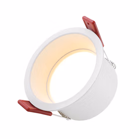 雷士照明（NVC）LED筒灯 嵌入式【铝材】高显色深筒商用天花灯 防眩光窄边框 6瓦暖白光白色 开孔70-80mm