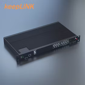 keepLINK KP-9000-87-2XG16GT 工业交换机三层 2个万兆光+16个千兆电 支持静态路由