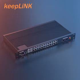 keepLINK 友联KP-9000-65-4GX24GT-HR 非管理型千兆4光24电工业以太网交换机1U机架式
