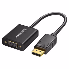 绿联(UGREEN) DP转VGA转换器 黑色 镀金头不带音频分辨率:1920*1080彩盒包装；20414