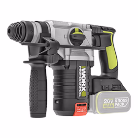 威克士20V无刷充电电锤冲击钻WU388(6.0双电闪充)锂电池电镐电钻混凝土