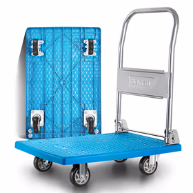 得力 平板车   470x710mm承重150kg；DL6111