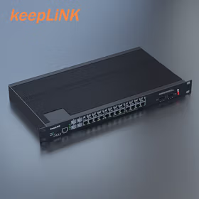 keepLINK KP-9000-87-4GX24GT 工业交换机 三层机架式千兆4光24电支持静态路由